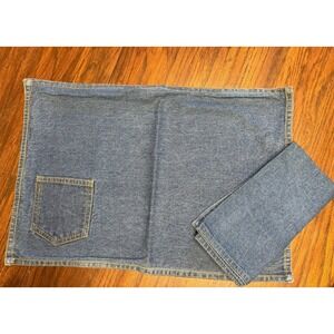 Denim Placemats With Napkins /pocksts Set Of 6